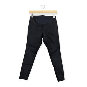 Old Navy Maternity Black Rockstar Full Panel Super Skinny Jeans